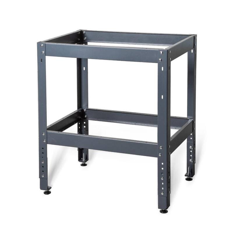 Soporte para mesa de enrutador POWERTEC de 36 pulgadas x 28 pulgadas, 400 libras. Soporte para mesa de enrutador con patas ajustables y niveladores para trabajar la madera - UT1006N