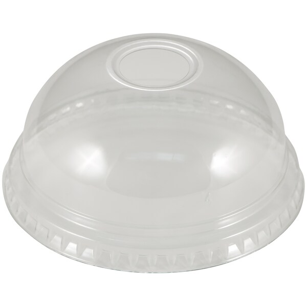 Empress Dome Lid W/ No Hole Fits 9/12oz., PK1000 - EPETDL12T