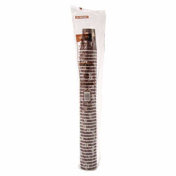 Solo Thermoguard Insulated Paper Hot Cups, 8 oz, Steam Print, 1000PK - DWTG8ST