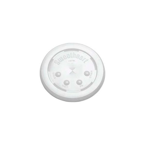 Lagasse. SOLO Straw-Slot Cold Cup Lids, 16oz. Cups, Translucent, 2,000 Count - SCC L16BL
