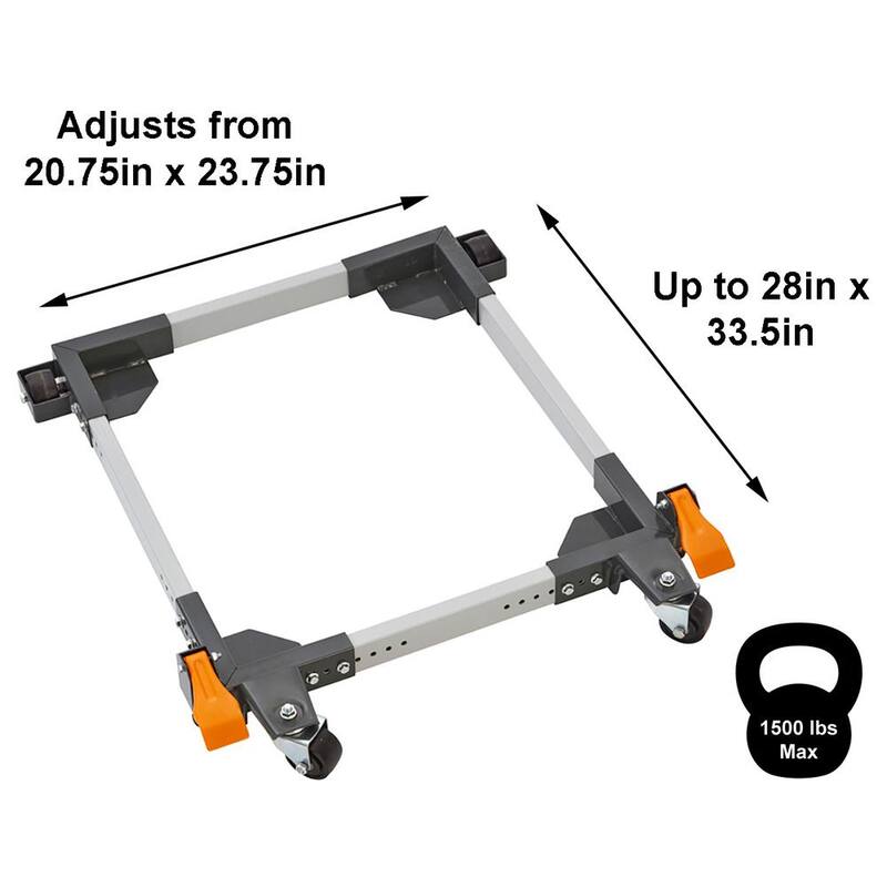 Plataforma móvil universal ajustable para trabajo pesado con capacidad de 1500 lb - PM-3500