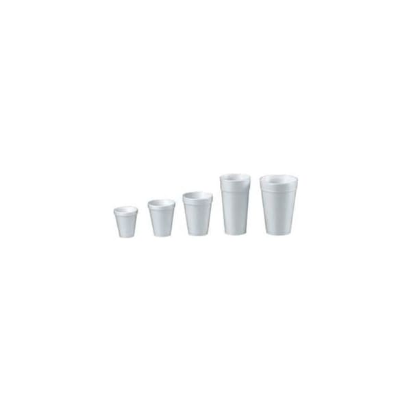 Lagasse Dart Foam Cups, Hot/Cold, 10 oz., White, 1000 ct - DCC 10J10