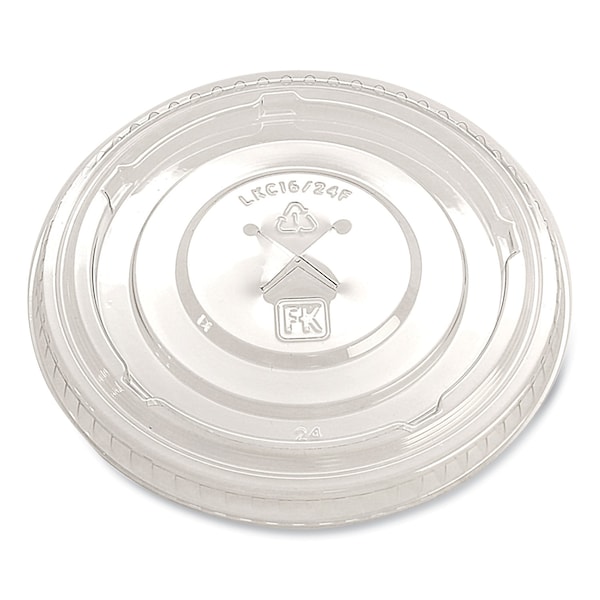 Fabri-Kal Greenware Cold Drink Lids, X-Slot, Fits 16 oz to 24 oz Cup, Clear, 1000PK - LKC1624FX