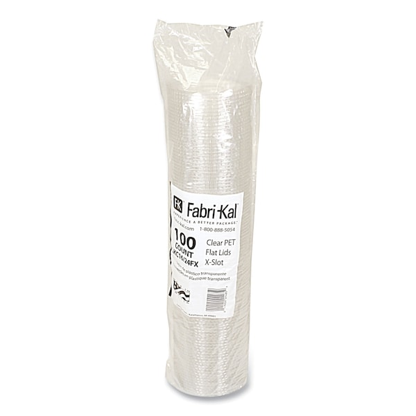 Fabri-Kal Greenware Cold Drink Lids, X-Slot, Fits 16 oz to 24 oz Cup, Clear, 1000PK - LKC1624FX