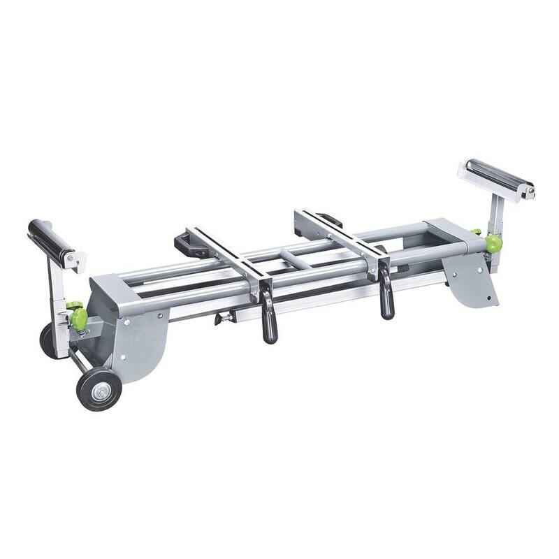 Soporte para sierra ingletadora plegable de servicio pesado Genesis Universal con soportes de montaje, ruedas y construcción de acero - GMSS400W