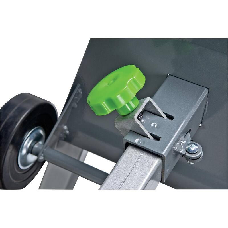 Soporte para sierra ingletadora plegable de servicio pesado Genesis Universal con soportes de montaje, ruedas y construcción de acero - GMSS400W