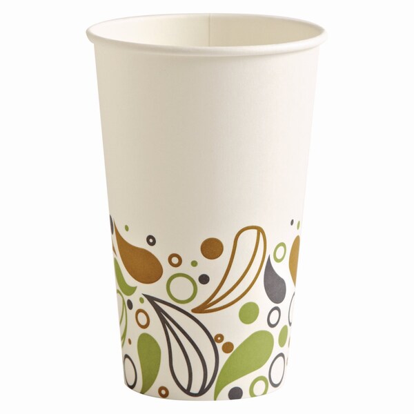 Boardwalk Deerfield Printed Paper Hot Cups, 16 oz, 1000PK - BWKDEER16HCUP