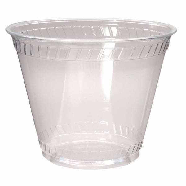 Fabri-Kal Kal-Clear PET Cold Drink Cups, Old Fashioned Glass, 9 oz, Plastic, Clear, 1000PK - 000000000009502040