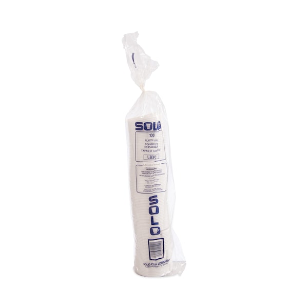 Solo Lid for 10 oz. Hot Cup, White, Pk1000 - LB3101