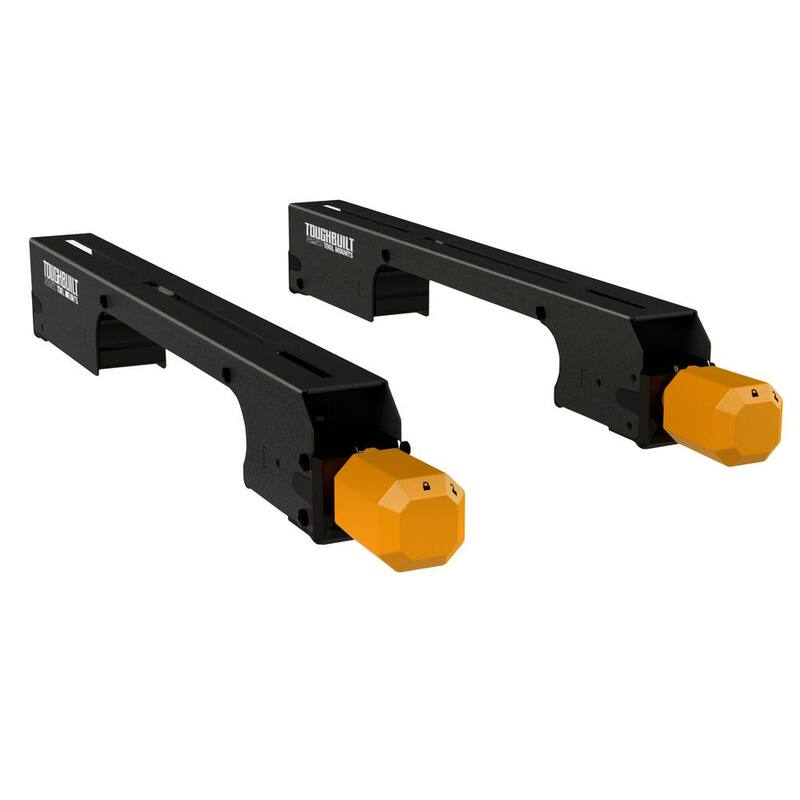 Soportes de montaje universal para sierra ingletadora TOUGHBUILT con cuerpo de acero al 100% y placas adaptadoras de longitud extra - TB-S250