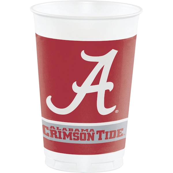 Ncaa 20 oz University of Alabama Plastic Cups PK96, 96PK - 374697