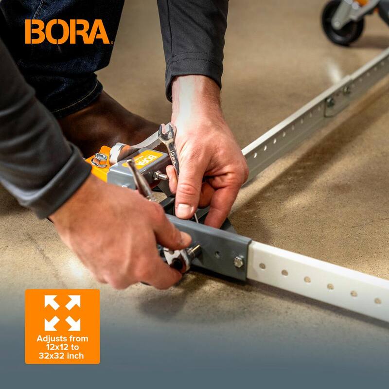 Base móvil universal de capacidad de 400 lb de acero BORA - PM-1000