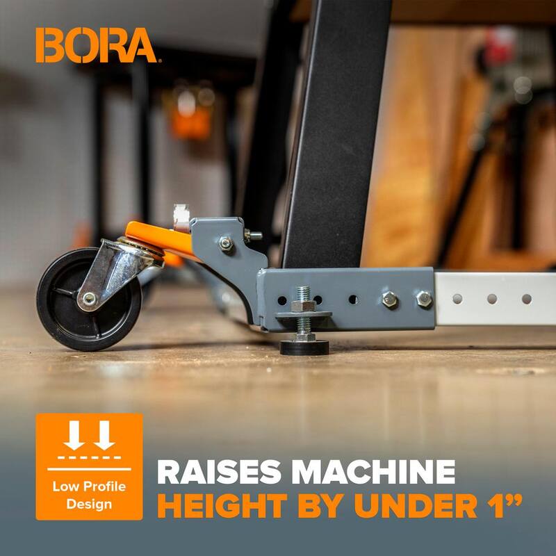 Base móvil universal de capacidad de 400 lb de acero BORA - PM-1000