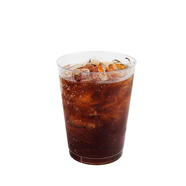Smarty Had A Party 10 oz. Clear Round Plastic Cups (600 Cups), 600PK - 6954A-CASE