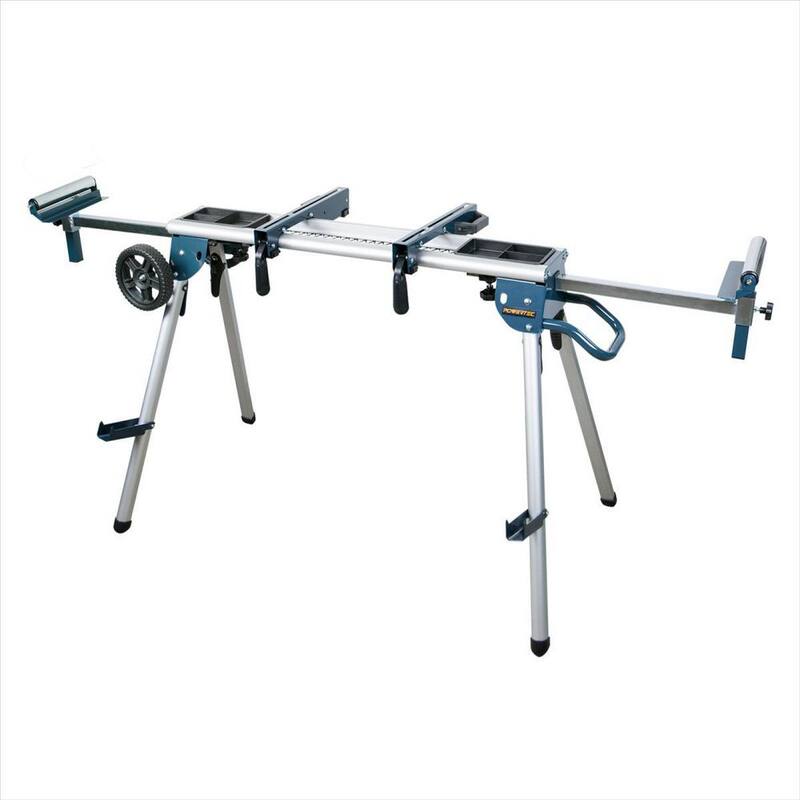 Soporte de sierra ingletadora rodante de lujo con bandejas - MT4008N de POWERTEC