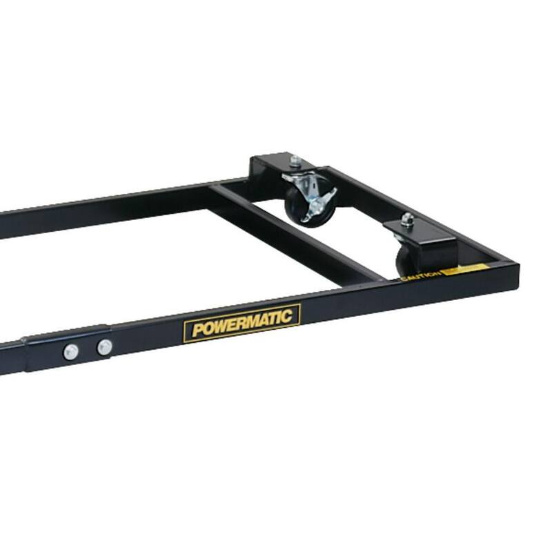 Base móvil Powermatic para sierra de mesa 66 con rieles de 50 pulgadas y mesa de extensión - 2042335