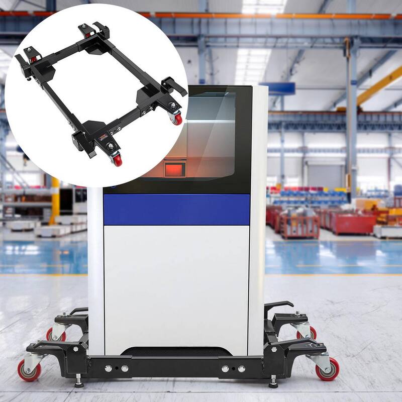 Base móvil de acero VEVOR 21 in. x 24 in. a 28 in. x 34 in. con 4 ruedas giratorias Soporte universal de servicio pesado 1500 lbs. de capacidad - YDDZ1500LBS2MQ7RQV0