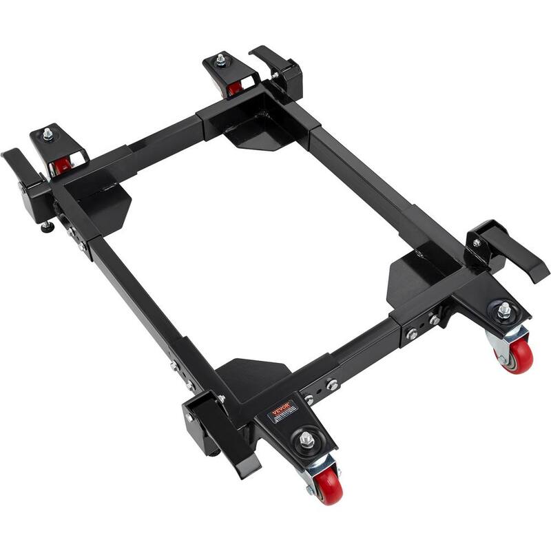 Base móvil de acero VEVOR 21 in. x 24 in. a 28 in. x 34 in. con 4 ruedas giratorias Soporte universal de servicio pesado 1500 lbs. de capacidad - YDDZ1500LBS2MQ7RQV0