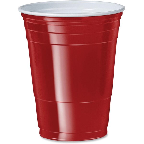 Tistheseason 16 oz. Plastic Cold Party Cups - Red - TI1612933