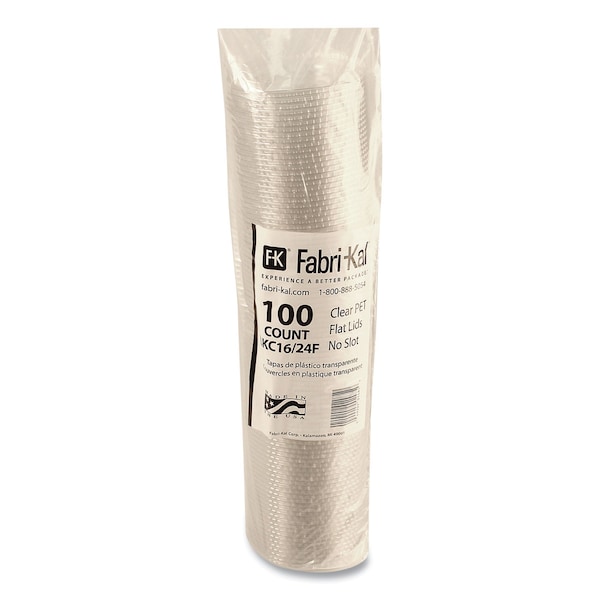 Fabri-Kal Greenware Cold Drink Lids, Fits 16 oz to 24 oz Cup, Clear, 1000PK - LKC1624F