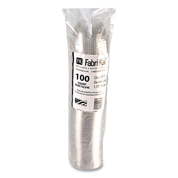 Fabri-Kal Greenware Cold Drink Lids, Fits 16 oz to 24 oz, Clear, 1000PK - DLKC1624S