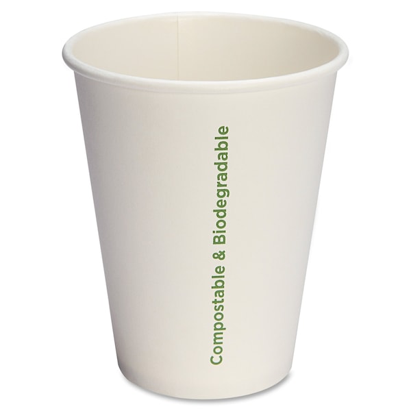Genuine Joe Eco-Friendly Paper Cups, 12 Fl Oz, PK1000 - GJO10215CT