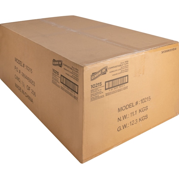 Genuine Joe Eco-Friendly Paper Cups, 12 Fl Oz, PK1000 - GJO10215CT