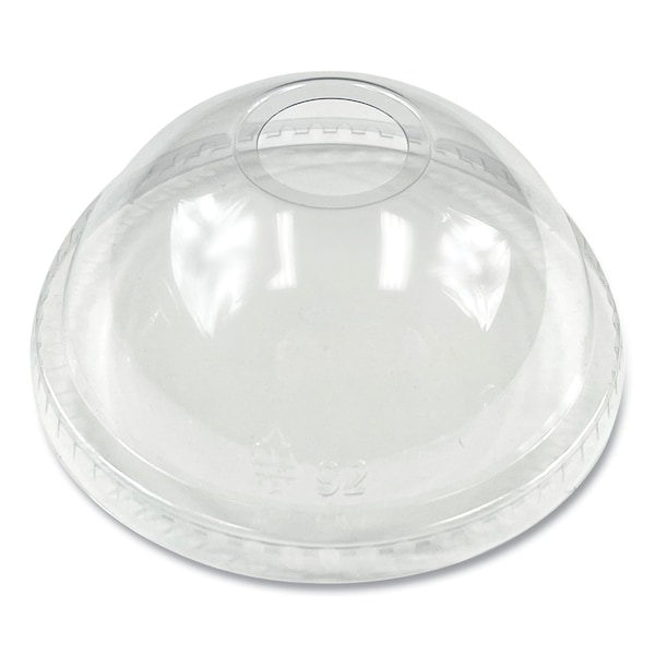 Boardwalk PET Cold Cup Dome Lids, Fits 9 oz to 12 oz PET Cups, Clear, 100PK - BWKPET912DOMEPK