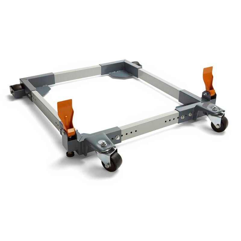 Base móvil universal de acero BORA Steel Super Duty con capacidad de 1500 lb + Combo de extensión T ajustable de 32-45 pulgadas - PM-3750