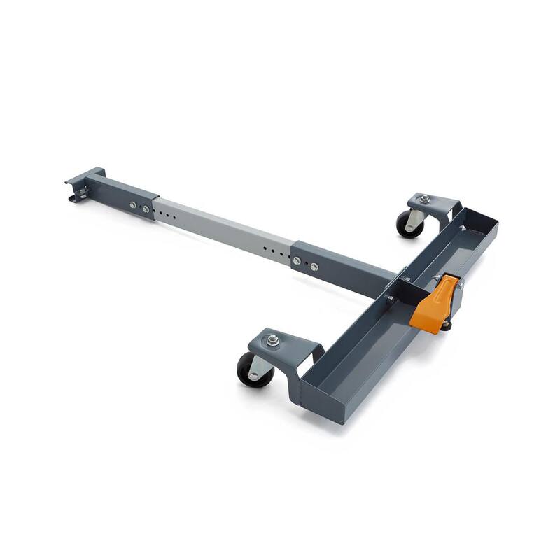 Base móvil universal de acero BORA Steel Super Duty con capacidad de 1500 lb + Combo de extensión T ajustable de 32-45 pulgadas - PM-3750