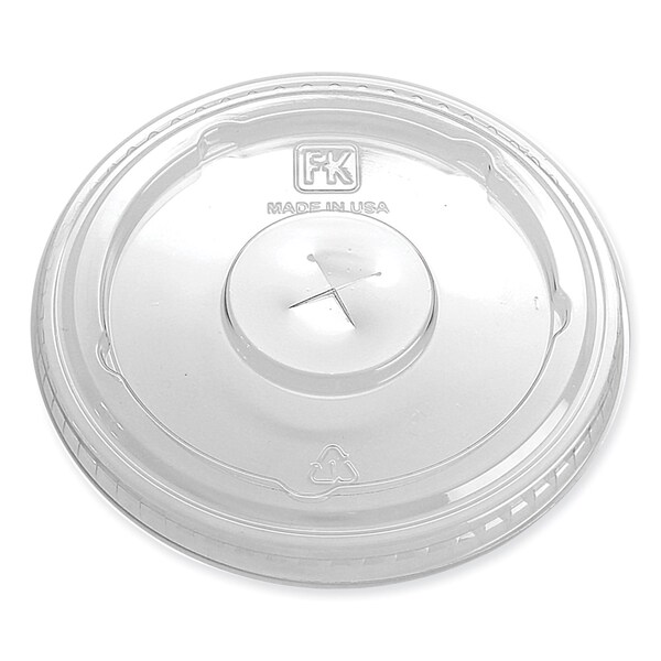 Fabri-Kal Greenware Cold Drink Lids, X-Slot, Fits 12 oz to 20 oz Cup, Clear, 1000PK - LS636FX
