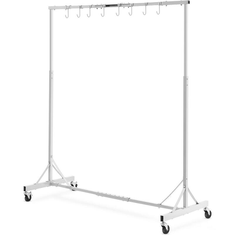 Pintura VEVOR, rack ajustable de 5 a 7 pies de altura, capacidad de 66 lbs., soporte para pintura automotriz con 8 ganchos, rack de secado para pintura.