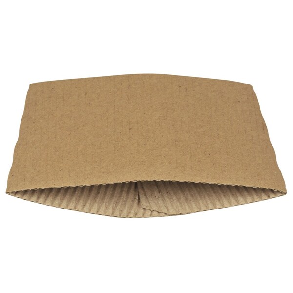 Abena Sleeves, Coffee Cup, Eco-Friendly, Suitable for 12 Oz to 16 Oz Cups, Brown, Paper, 4.9" x 2.3" - 132338