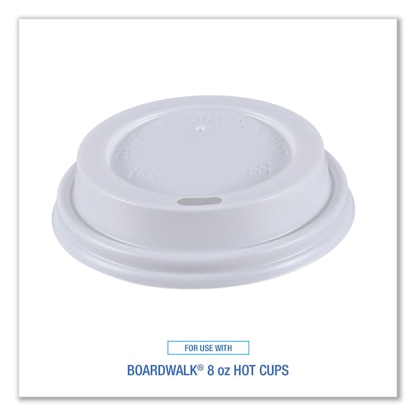 Boardwalk Hot Cup Lids, Fits 8 oz Hot Cups, White, PK1000 - HOTWH8