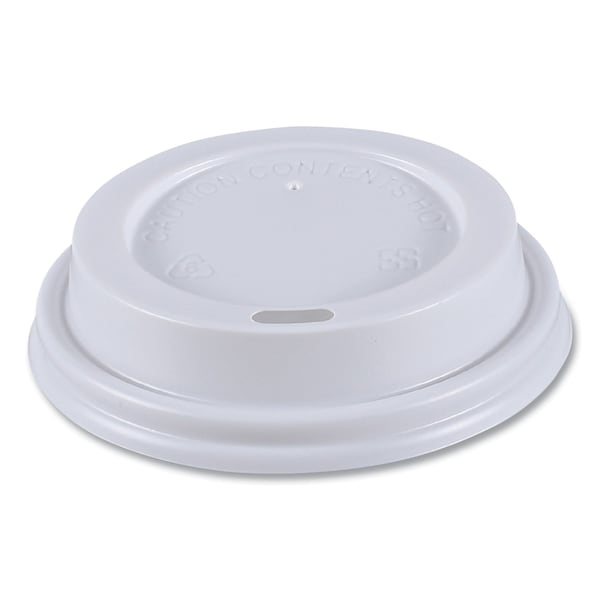Boardwalk Hot Cup Lids, Fits 8 oz Hot Cups, White, PK1000 - HOTWH8