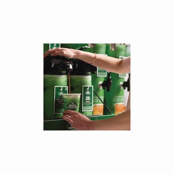 Green Mountain Coffee Paper Hot Cups, 16 oz, Green Mountain Design, Multicolor, 1000PK - 93768