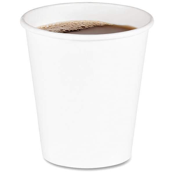 Zoro Select Paper Hot Cups, 10 oz, White, PK1000 - BWKWHT10HCUP
