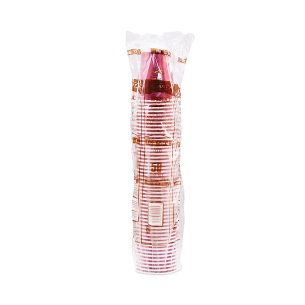 Dart Solo Bistro Design Hot Drink Cups, Paper, 8oz, Maroon, PK1000 PK - 378SI-0041