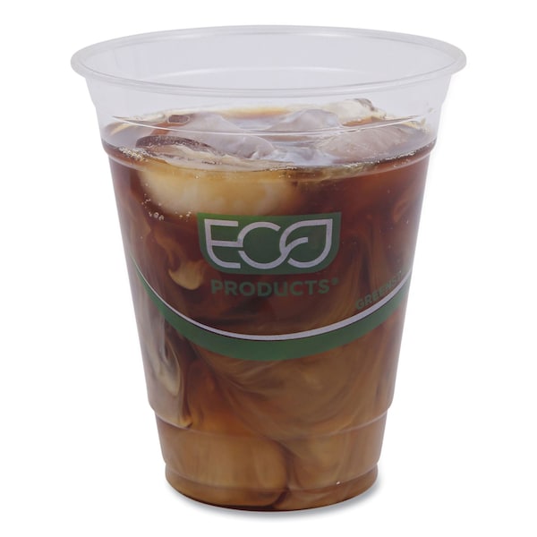 Eco-Products GreenStripe Renewable and Compostable Cold Cups - 12 oz, PK1000 PK - EP-CC12-GS