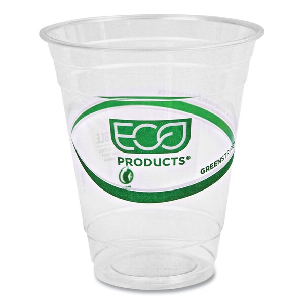 Eco-Products GreenStripe Renewable and Compostable Cold Cups - 12 oz, PK1000 PK - EP-CC12-GS