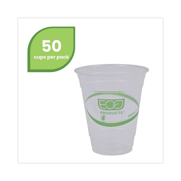 Eco-Products GreenStripe Renewable and Compostable Cold Cups - 12 oz, PK1000 PK - EP-CC12-GS