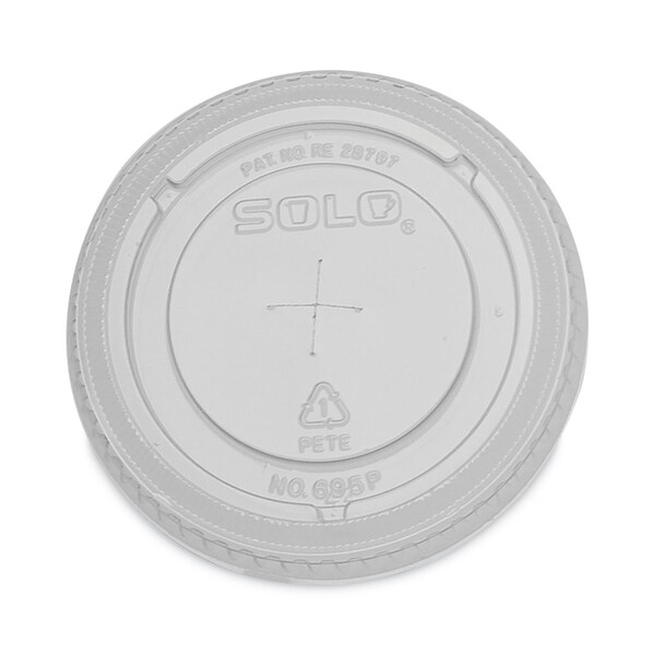 Dart Plastic Cold Cup Lids, Fits 12 oz to 14 oz Cups, Clear, 1000PK - 695TS