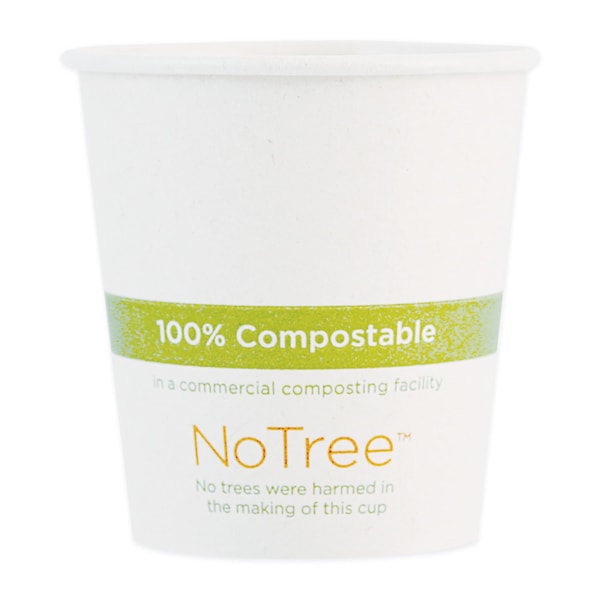 World Centric NoTree Paper Hot Cups, 10 oz, Natural, PK1000 - CUSU10