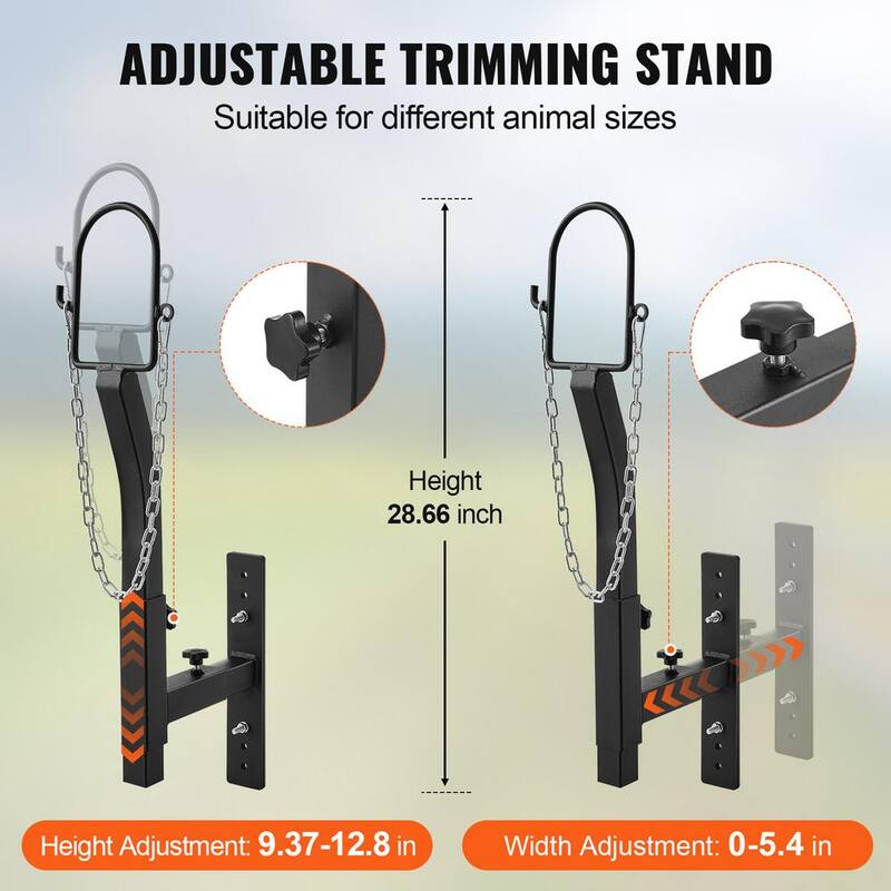 Soporte estacionario para cabras y ovejas VEVOR 9.37 a 12.8 pulgadas soldador negro ajustable 28.74 x 10.24 pulgadas soporte para esmeriladora de altura - SCXJJHSWTMFFW86ZUV0