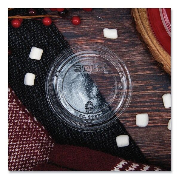 Dart Lids for Solo Ultra Clear Cups, F, PK1000 - DCC 662TP