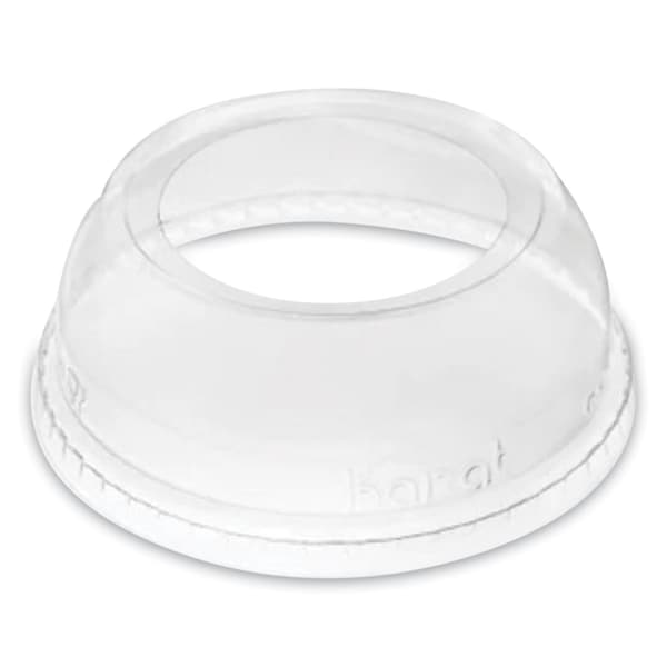 Karat PET Lids, Wide Opening Dome, Fits 12 oz to 24 oz Cold Cups, Clear, 1000PK - C-KDL626-WH