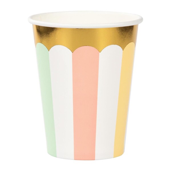 Omg 9 oz Foil Pastel Celebrations Cups, 96PK - OM3518021