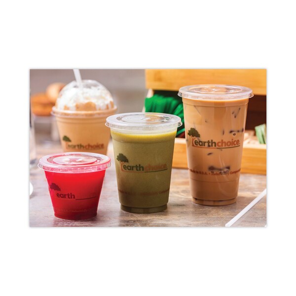 Pactiv Evergreen EarthChoice Compostable Cold Cup, 24 oz, Clear/Printed, PK580, 580PK - YPLA24CEC