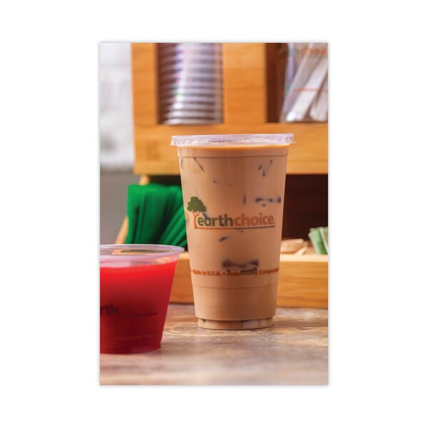 Pactiv Evergreen EarthChoice Compostable Cold Cup, 24 oz, Clear/Printed, PK580, 580PK - YPLA24CEC