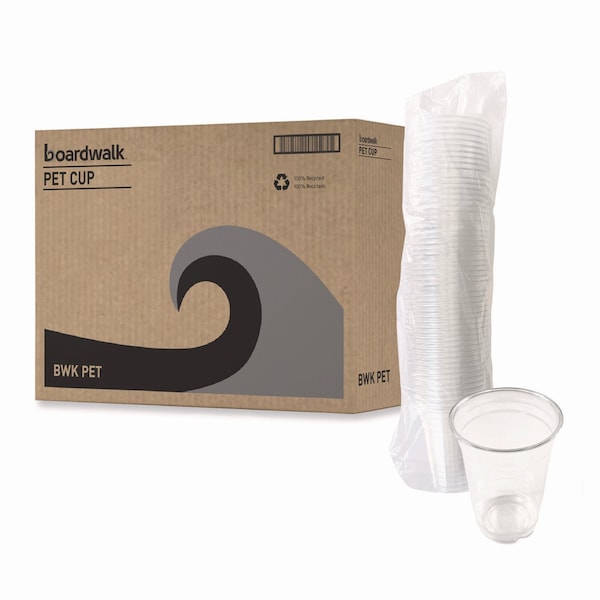 Boardwalk Clear Plastic PET Cups, 14 oz, PK1000 - BWKPET14